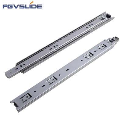 FgvSlide 3 Fold Cheap Price 45mm Full Extension Ball Bearing Telescopic Slides For Drawer