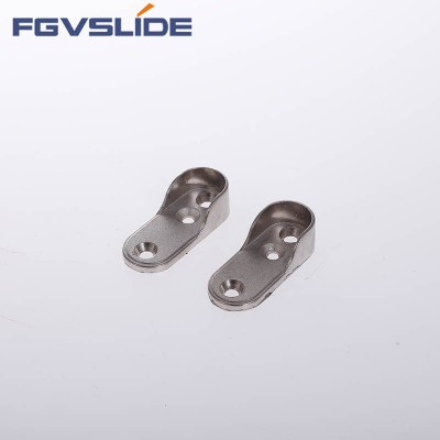 Furniture Accessories 16/19/25/50mm Fittings Zinc Alloy Wardrobe Rail Brackets Hanging Tube Support